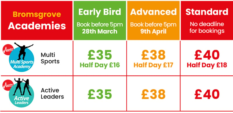 ACTIVE CAMPS EASTER 2025 PRICING BROMSGROVE-1